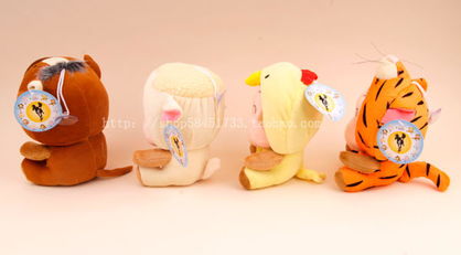 正版十二生肖悠嘻猴公仔套装 萌趣生肖，超值收藏